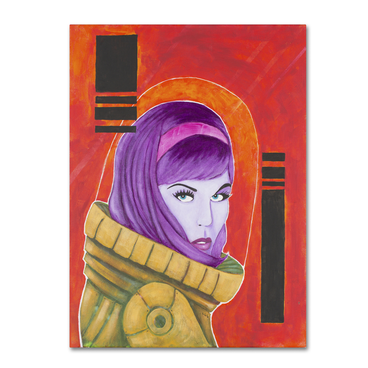 Craig Snodgrass 'Astro-Anna I' Canvas Wall Art 35 X 47 Inches