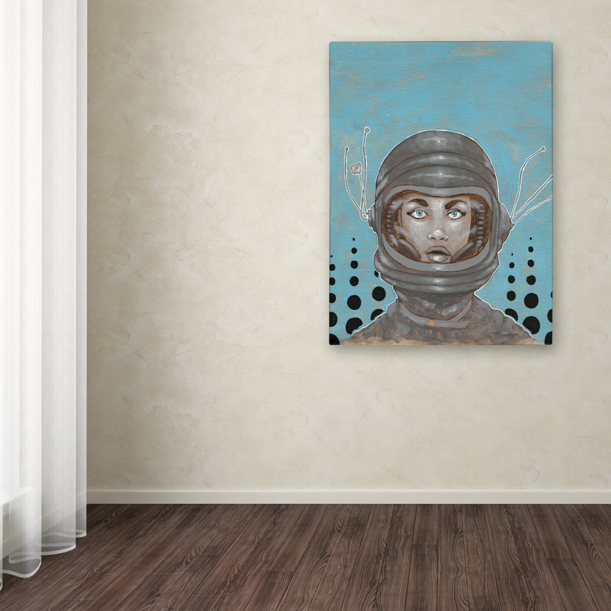 Craig Snodgrass 'Sally-Saturn' Canvas Wall Art 35 X 47 Inches