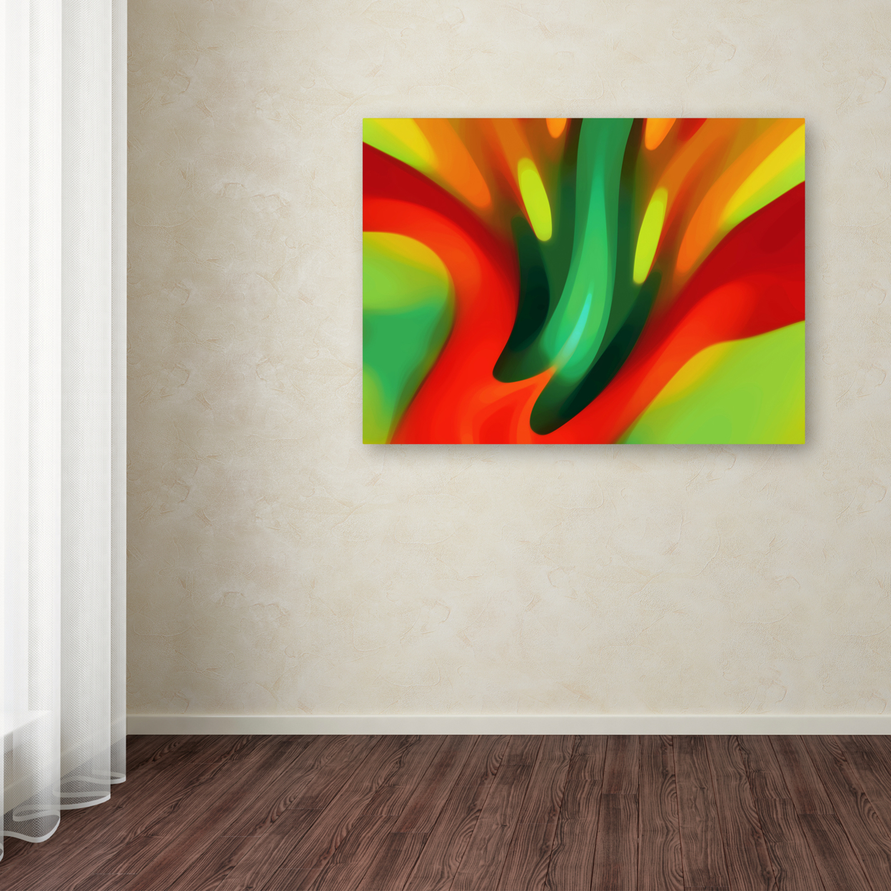Amy Vangsgard 'Red Lily' Canvas Wall Art 35 X 47 Inches