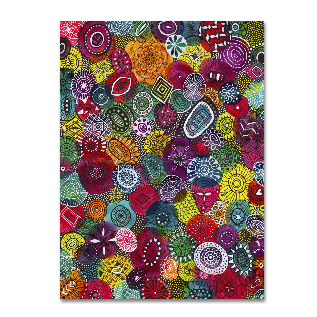 Hello Angel 'Autumn Jewels' Canvas Wall Art 35 X 47 Inches