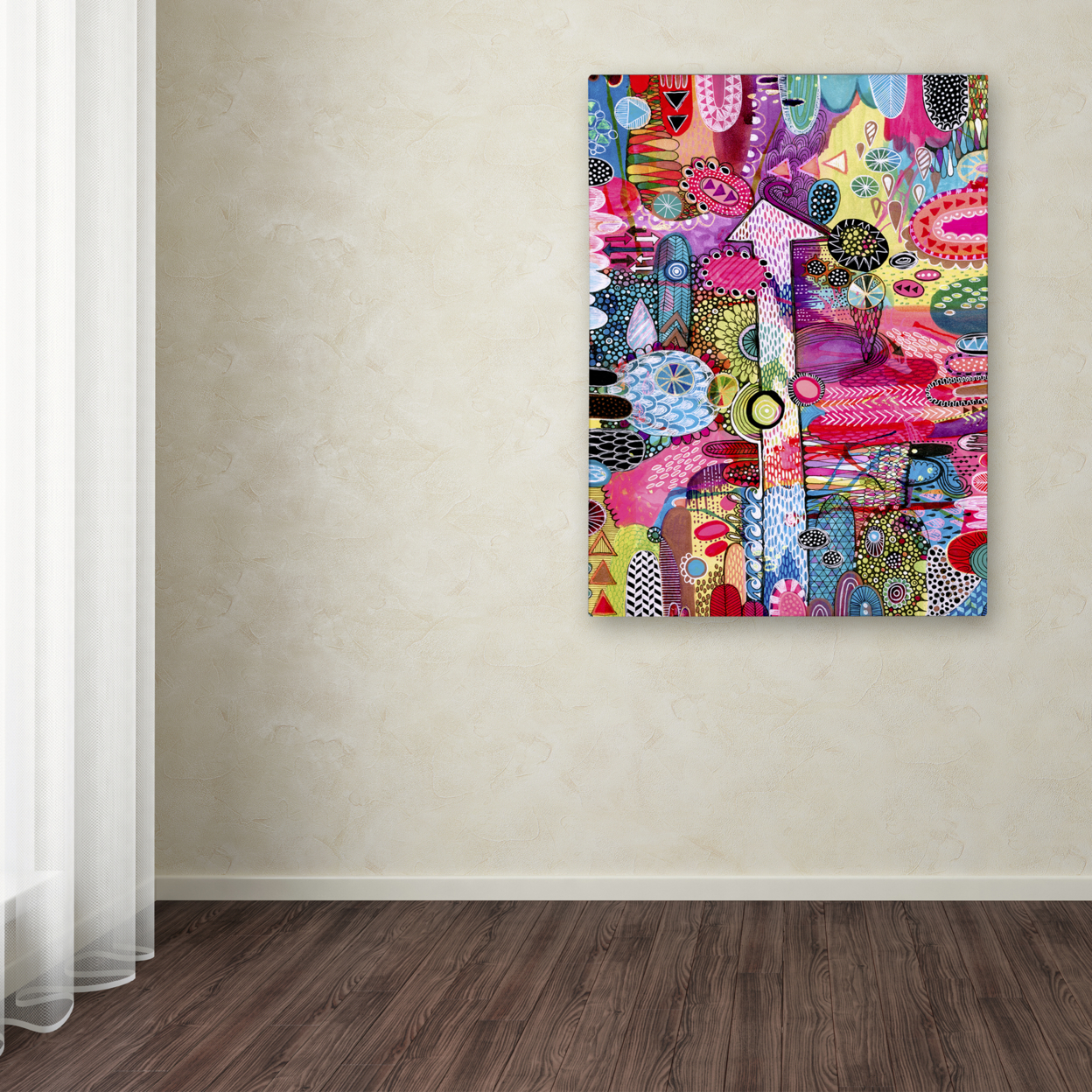 Hello Angel 'Up' Canvas Wall Art 35 X 47 Inches