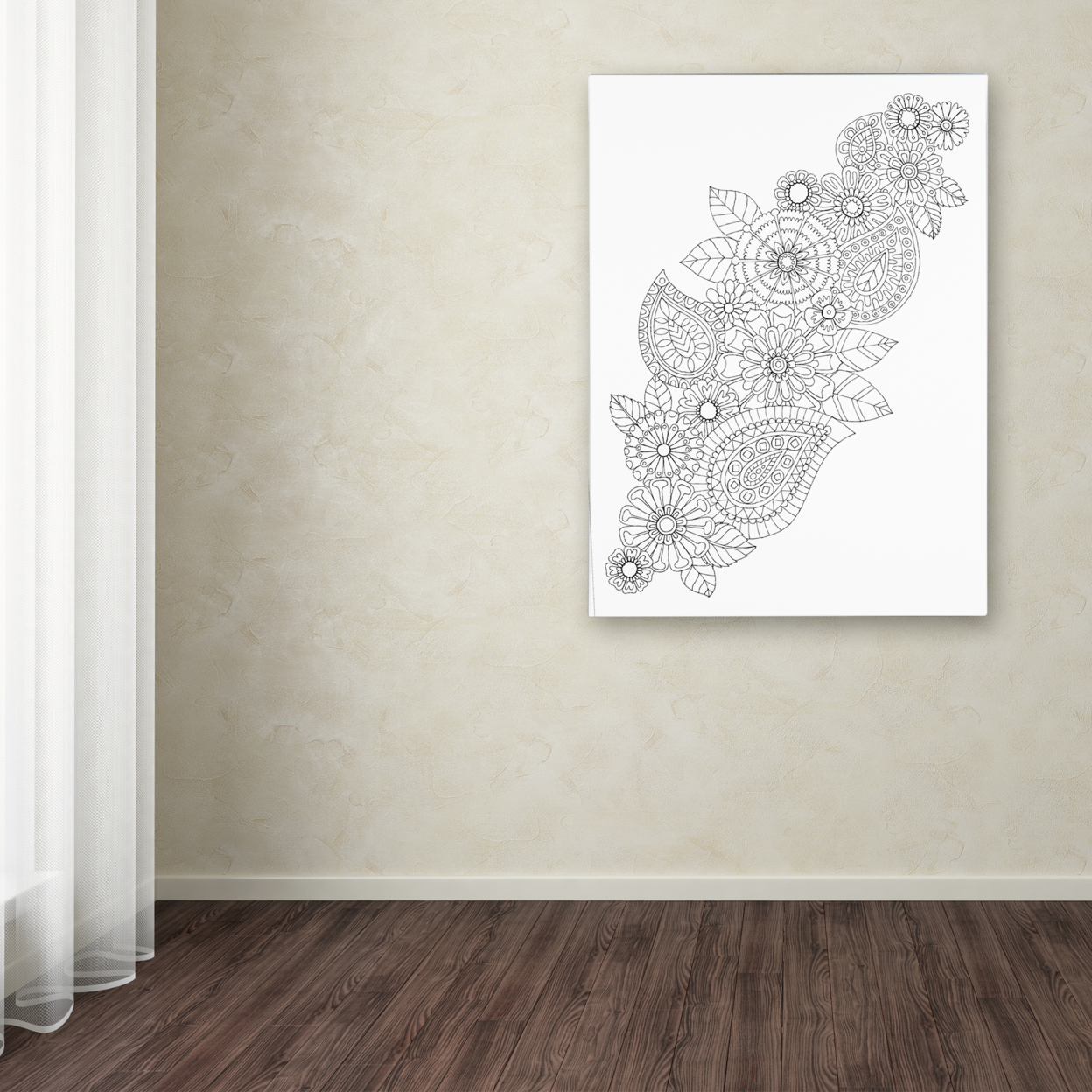 Hello Angel 'Big Beautiful Blossoms 22' Canvas Wall Art 35 X 47 Inches