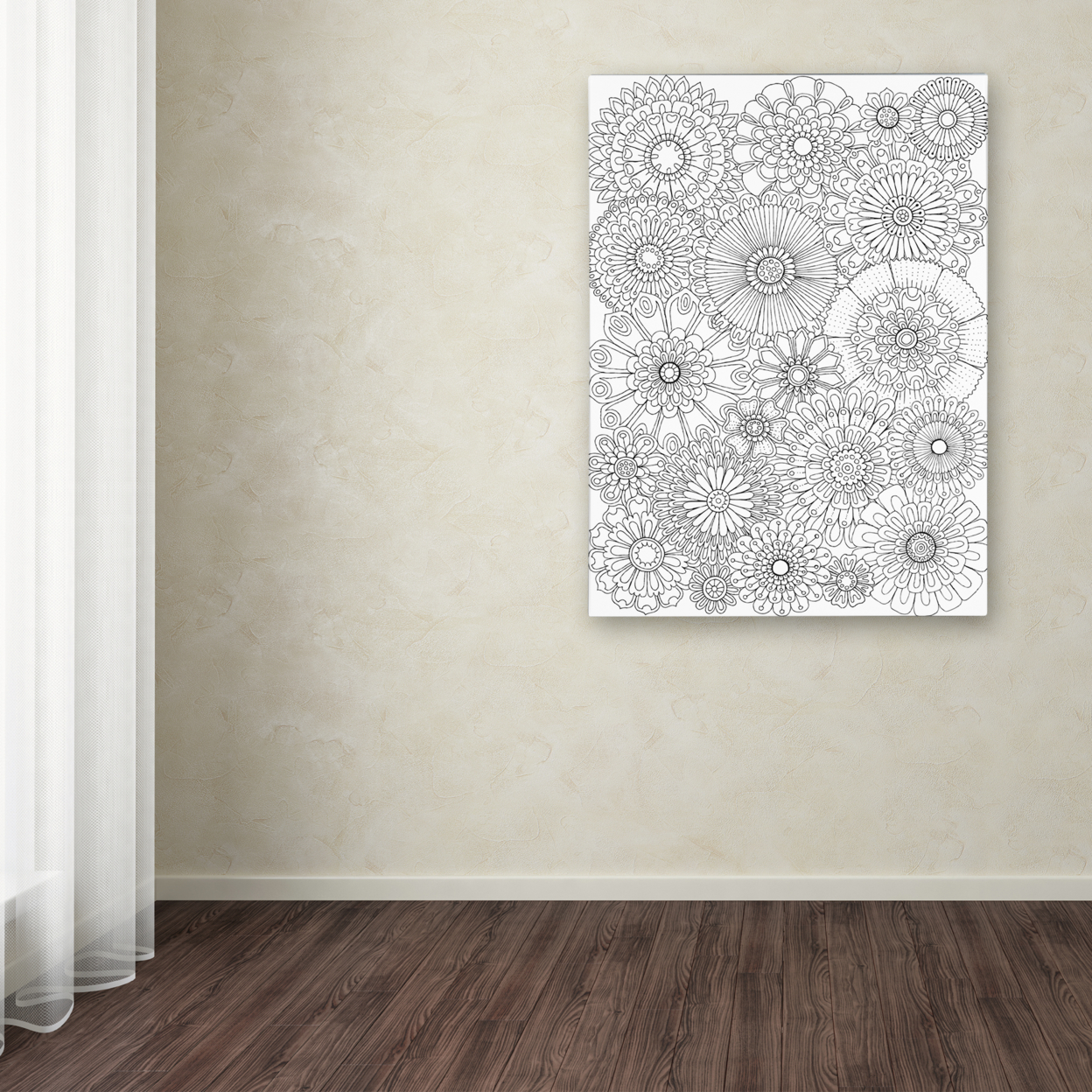 Hello Angel 'Big Beautiful Blossoms 23' Canvas Wall Art 35 X 47 Inches