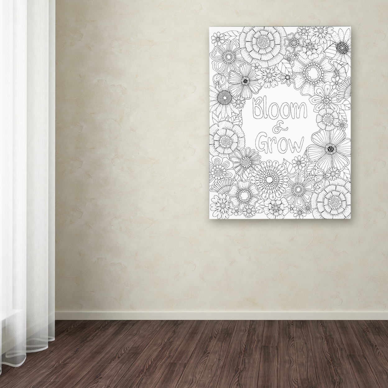 Hello Angel 'Big Beautiful Blossoms 28' Canvas Wall Art 35 X 47 Inches
