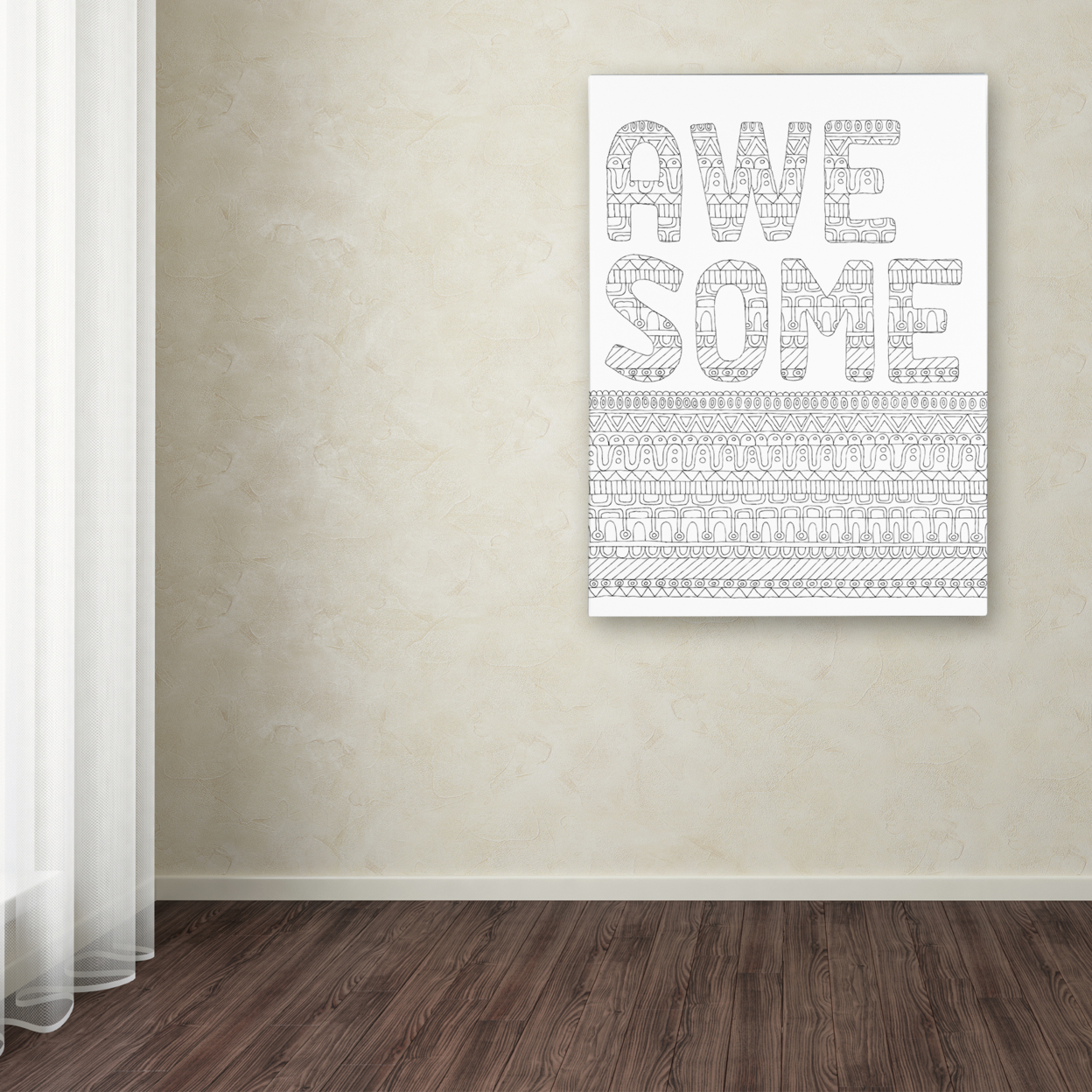 Hello Angel 'Letters & Words 5' Canvas Wall Art 35 X 47 Inches