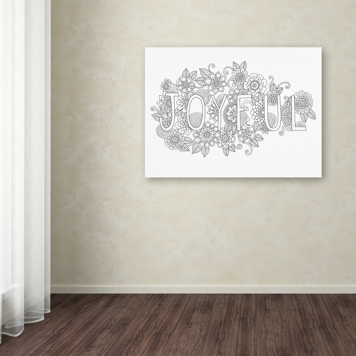 Hello Angel 'Letters & Words 7' Canvas Wall Art 35 X 47 Inches