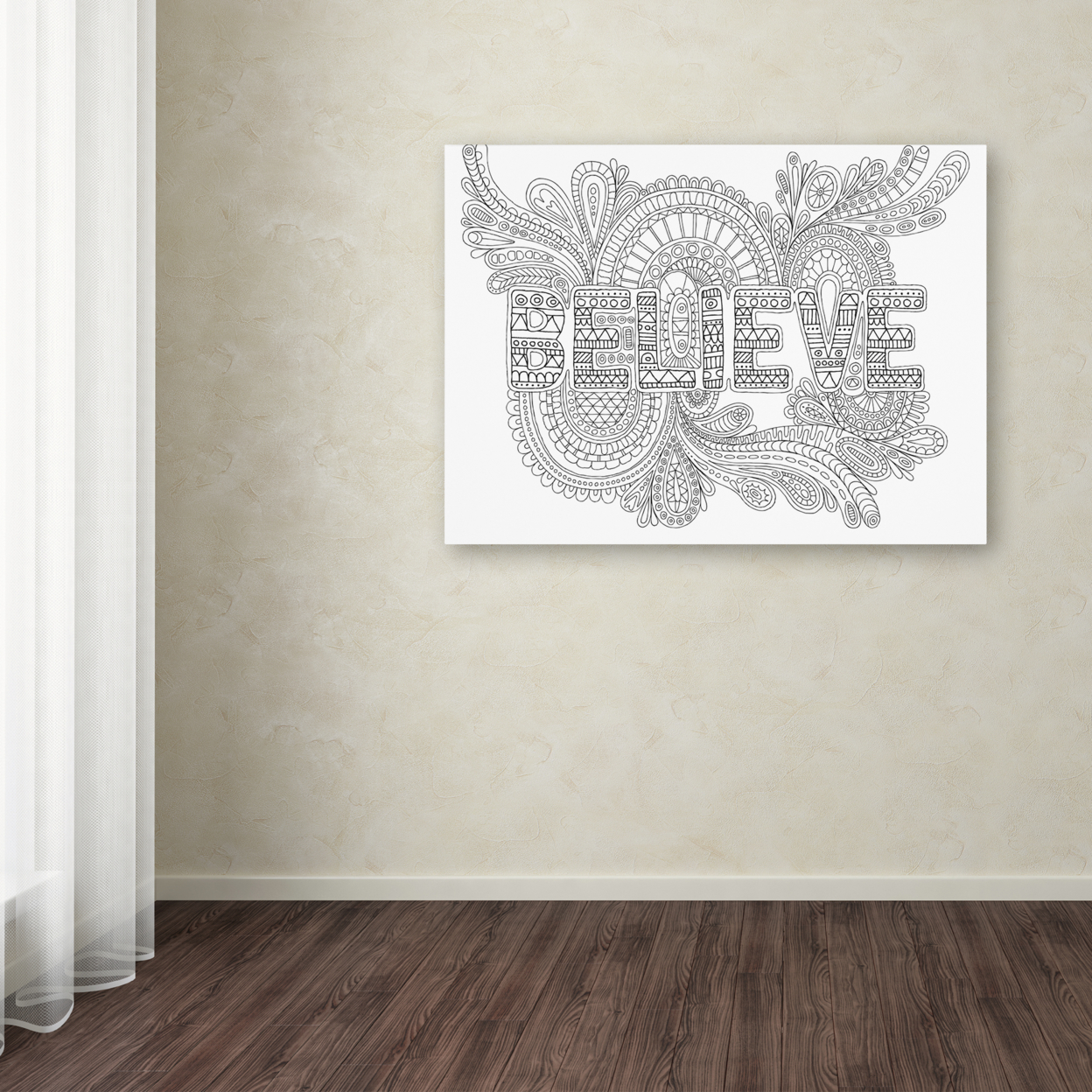 Hello Angel 'Letters & Words 8' Canvas Wall Art 35 X 47 Inches