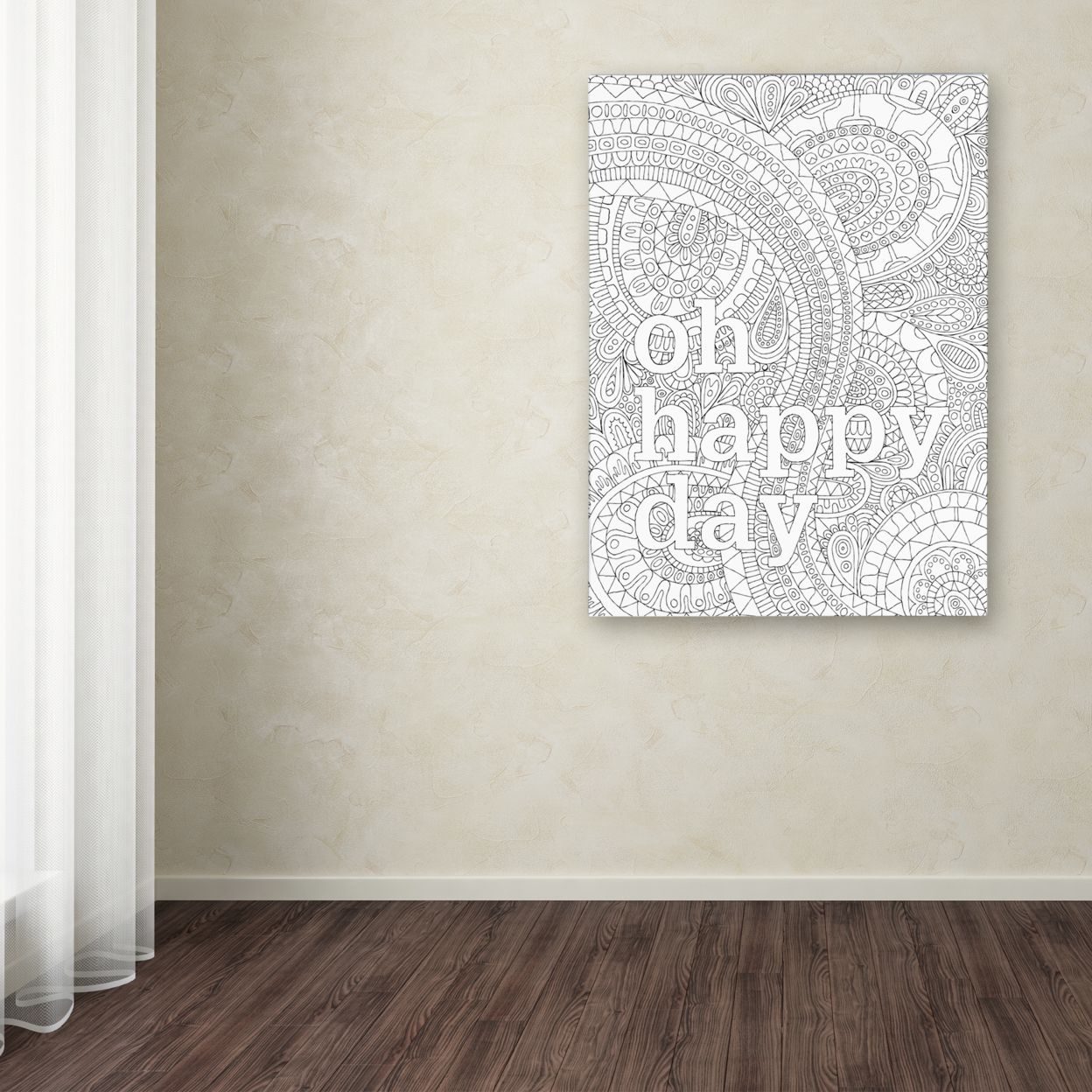 Hello Angel 'Letters & Words 16' Canvas Wall Art 35 X 47 Inches
