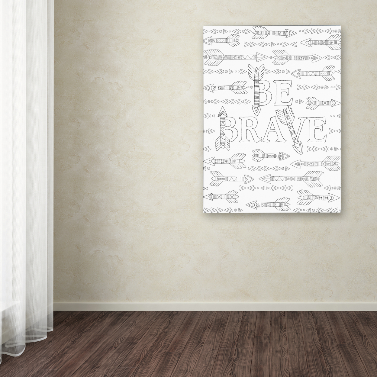 Hello Angel 'Letters & Words 18' Canvas Wall Art 35 X 47 Inches