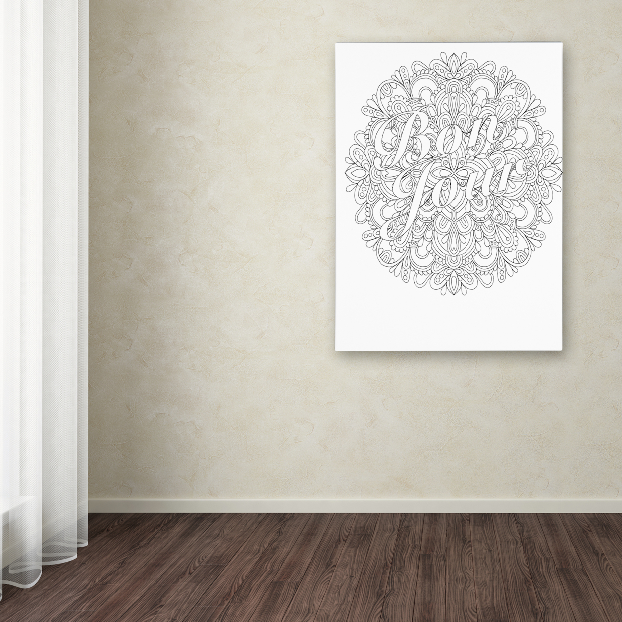 Hello Angel 'Letters & Words 21' Canvas Wall Art 35 X 47 Inches