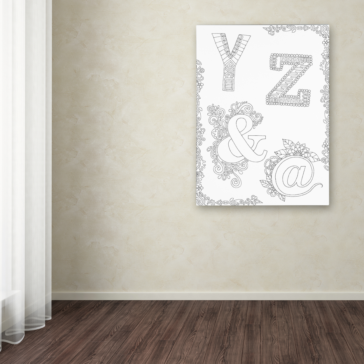 Hello Angel 'Letters & Words 30' Canvas Wall Art 35 X 47 Inches