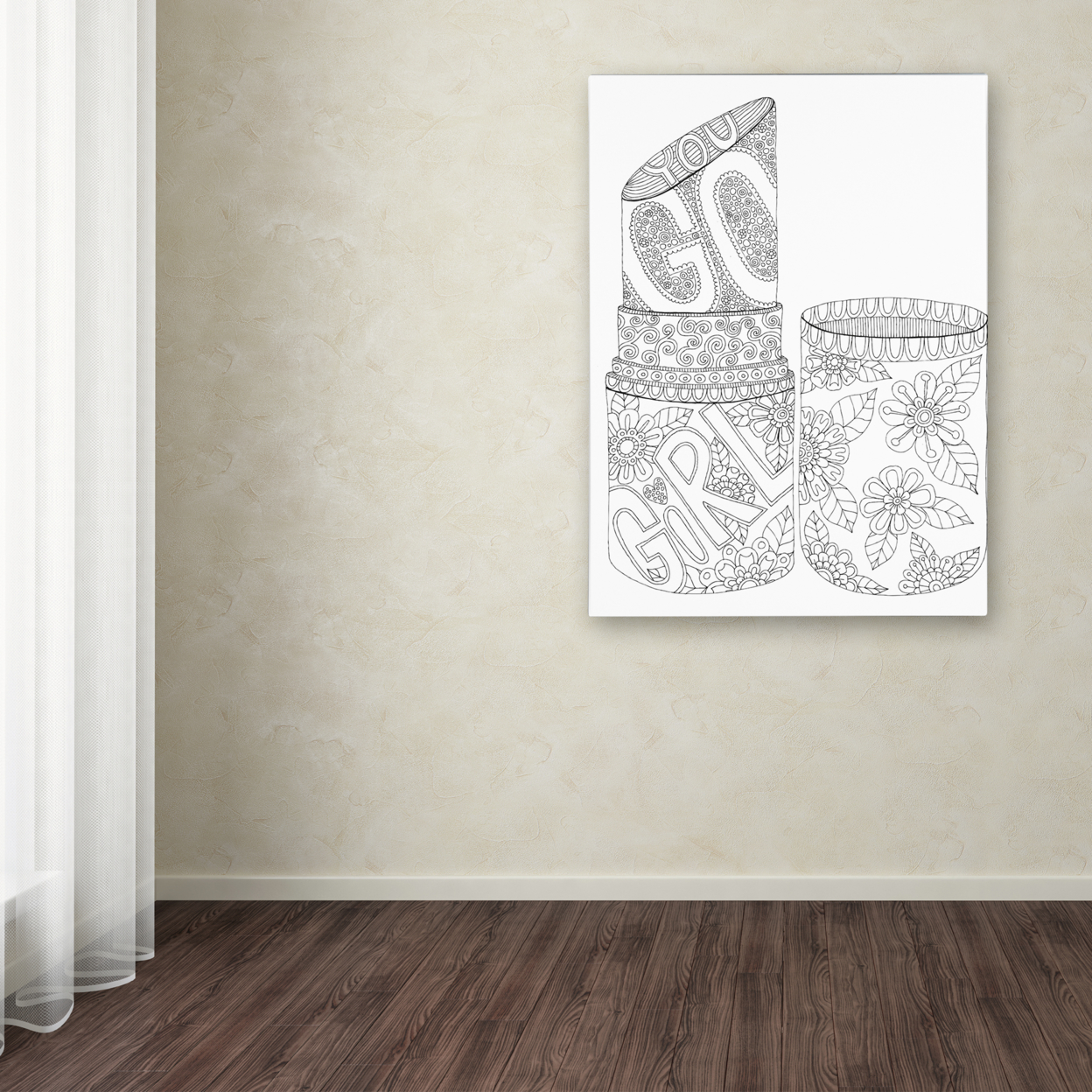 Hello Angel 'Letters & Words 31' Canvas Wall Art 35 X 47 Inches