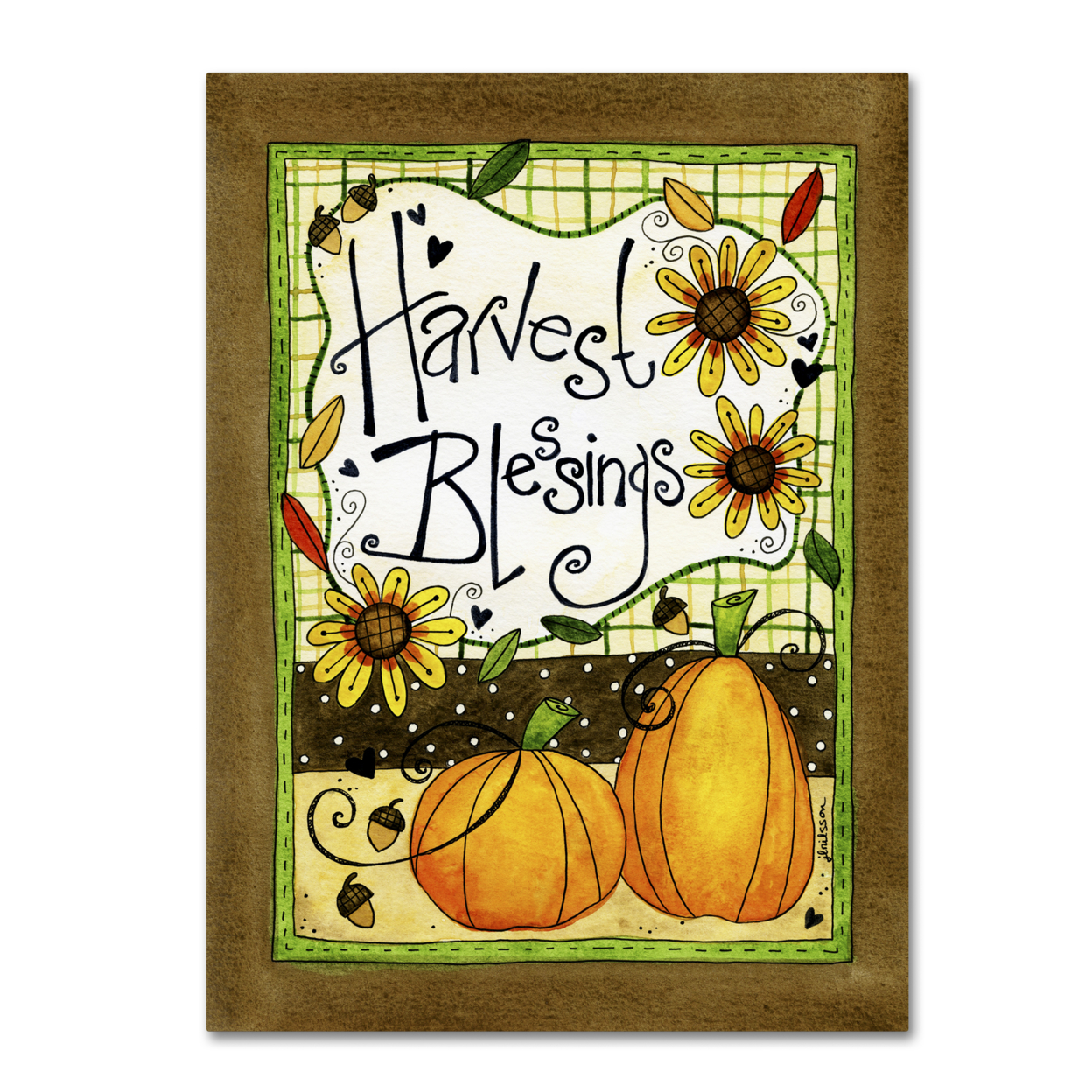 Jennifer Nilsson 'Harvest Blessings' Canvas Wall Art 35 X 47 Inches