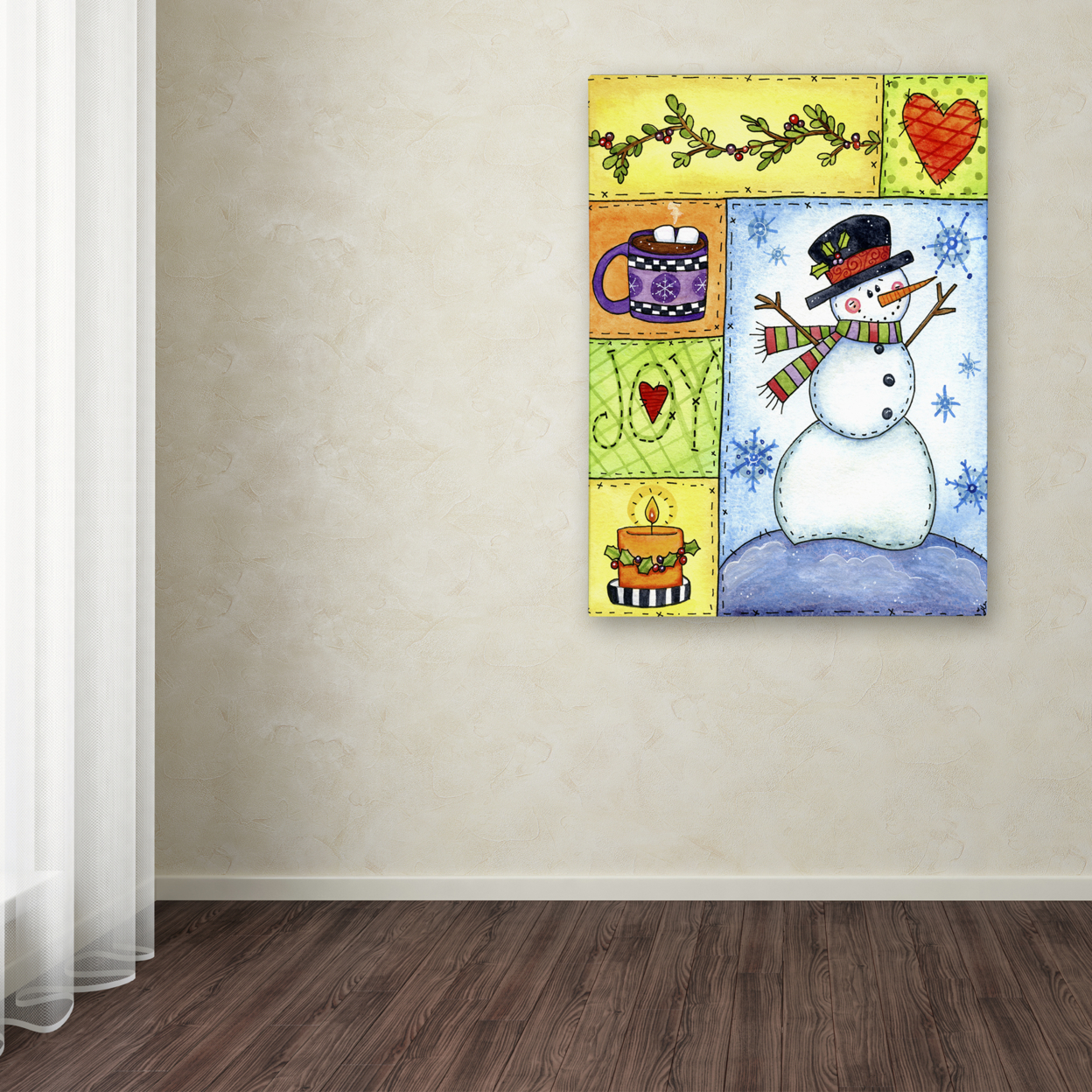 Jennifer Nilsson 'Winter Joy' Canvas Wall Art 35 X 47 Inches