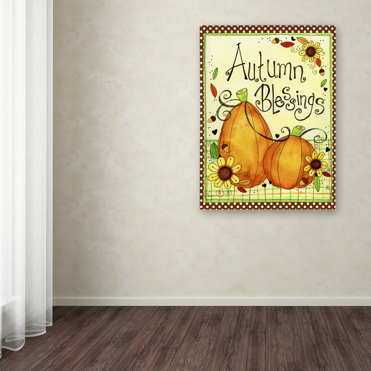 Jennifer Nilsson 'Autumn Blessings' Canvas Wall Art 35 X 47 Inches