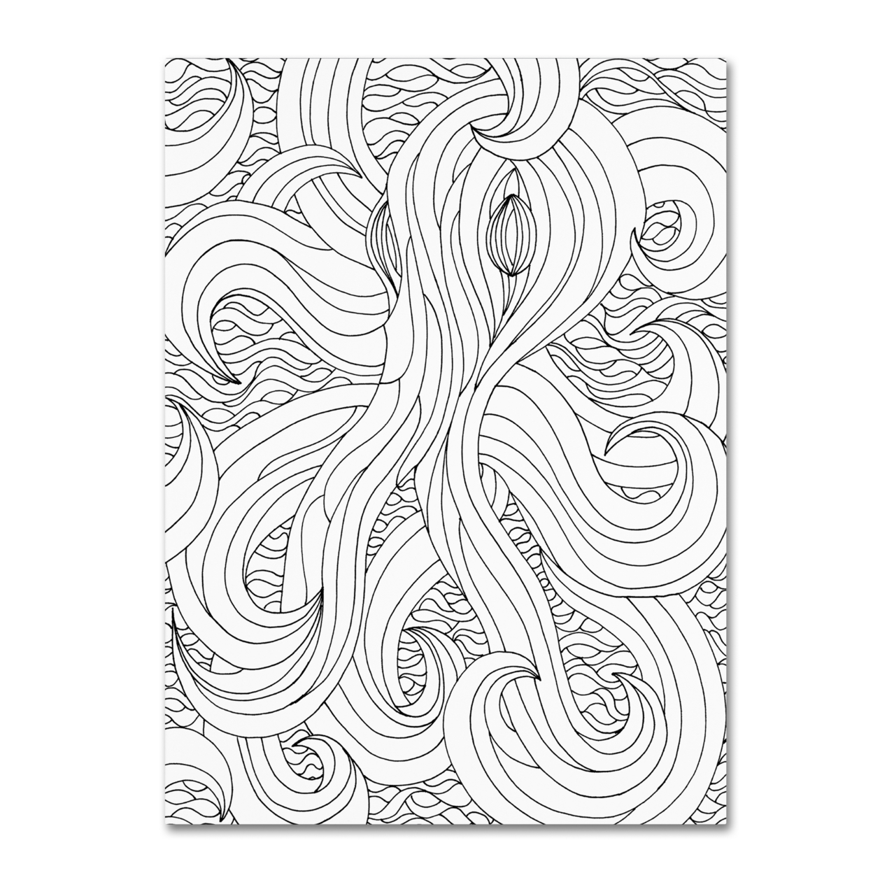Kathy G. Ahrens 'Mixed Coloring Book 47' Canvas Wall Art 35 X 47 Inches