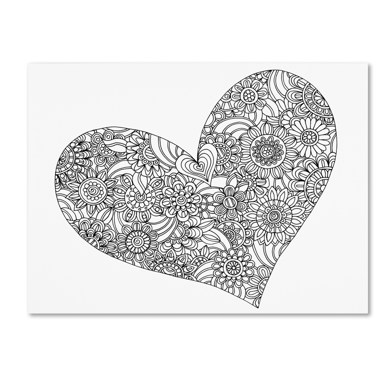 Kathy G. Ahrens 'Mixed Coloring Book 48' Canvas Wall Art 35 X 47 Inches