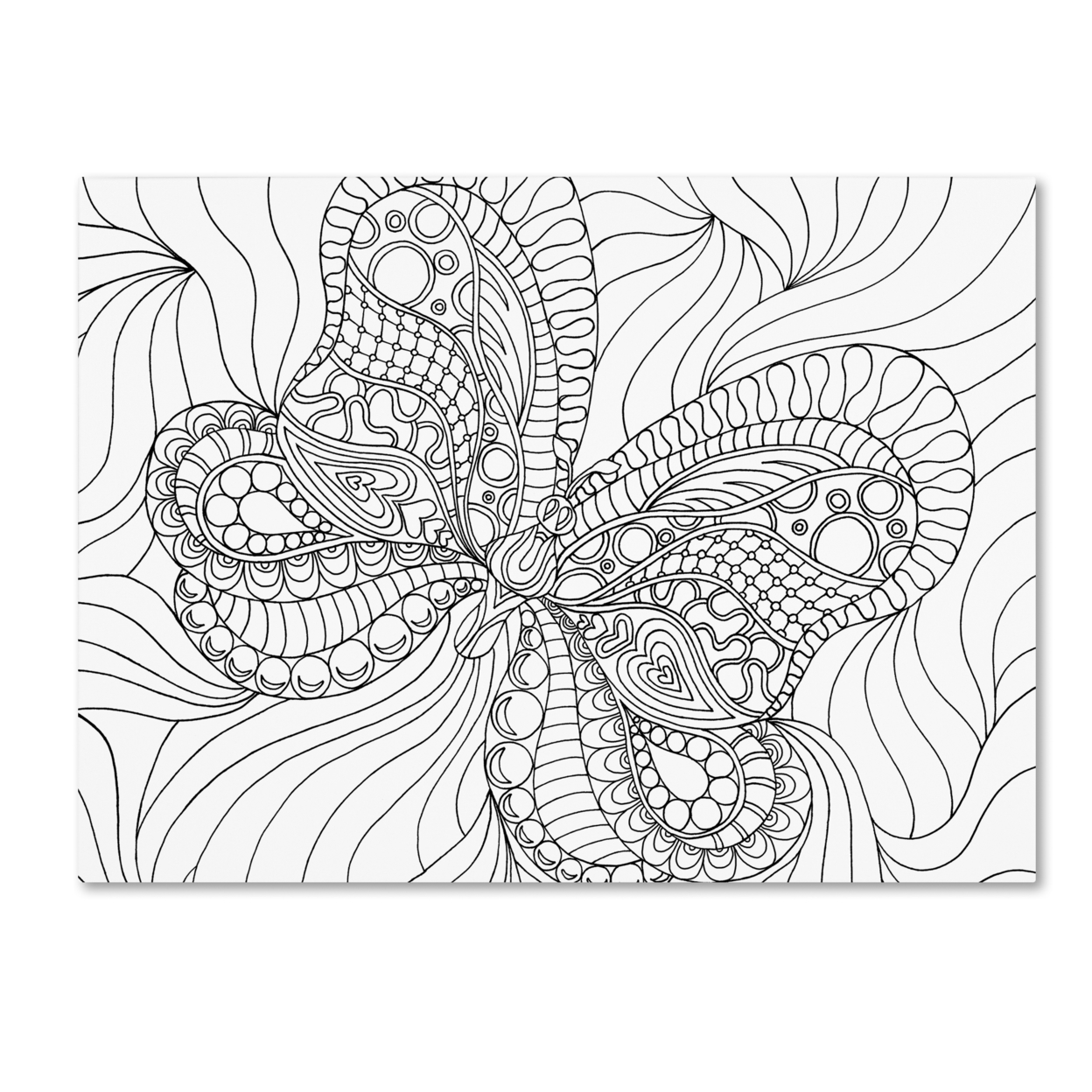Kathy G. Ahrens 'Mixed Coloring Book 57' Canvas Wall Art 35 X 47 Inches
