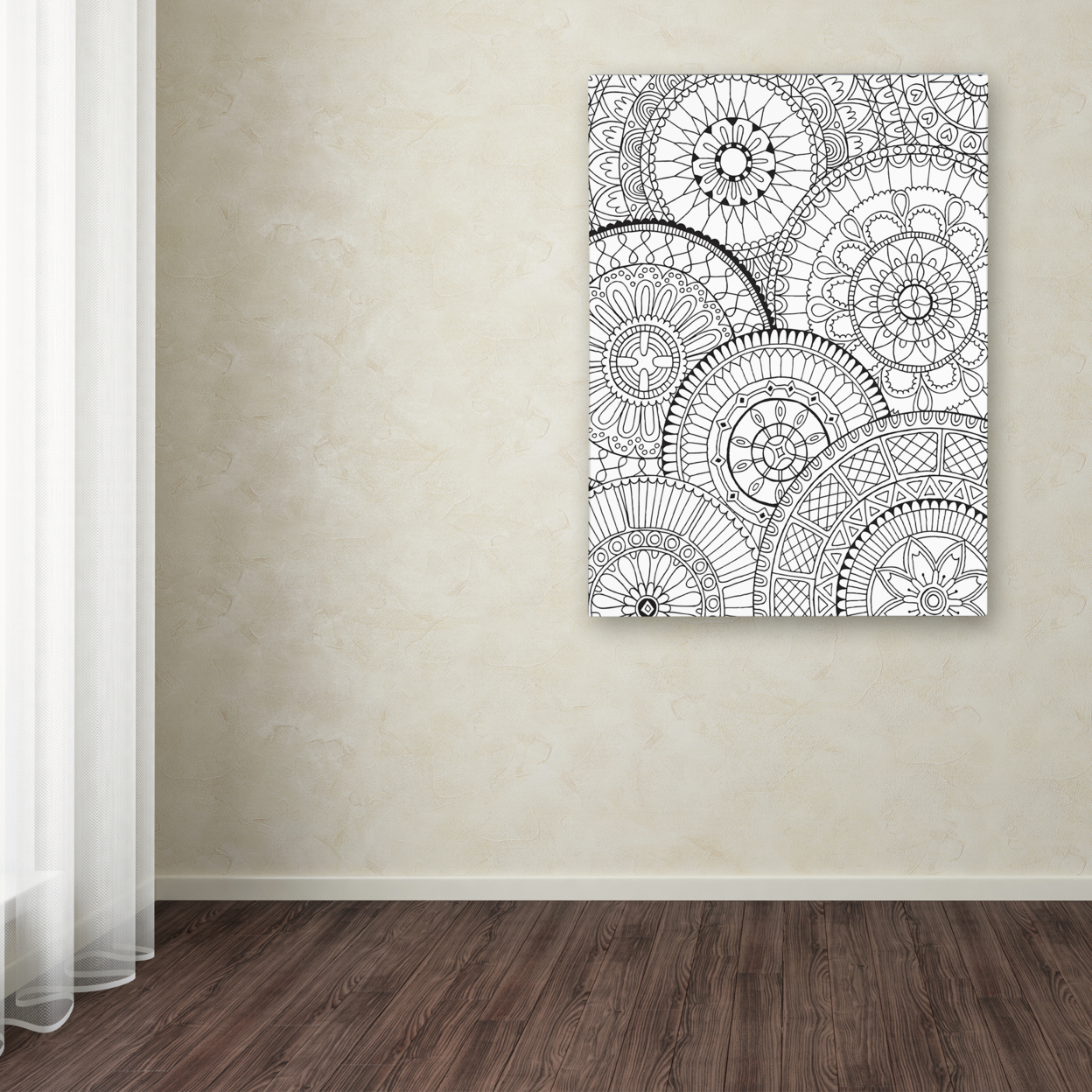 Hello Angel 'Page Of Mandalas' Canvas Wall Art 35 X 47 Inches