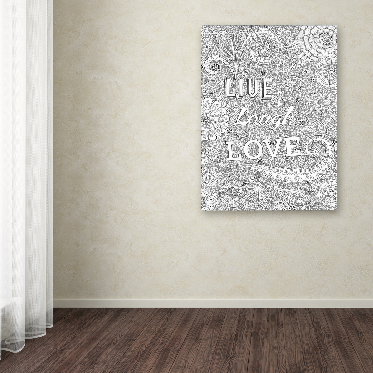 Hello Angel 'Live Laugh Love' Canvas Wall Art 35 X 47 Inches