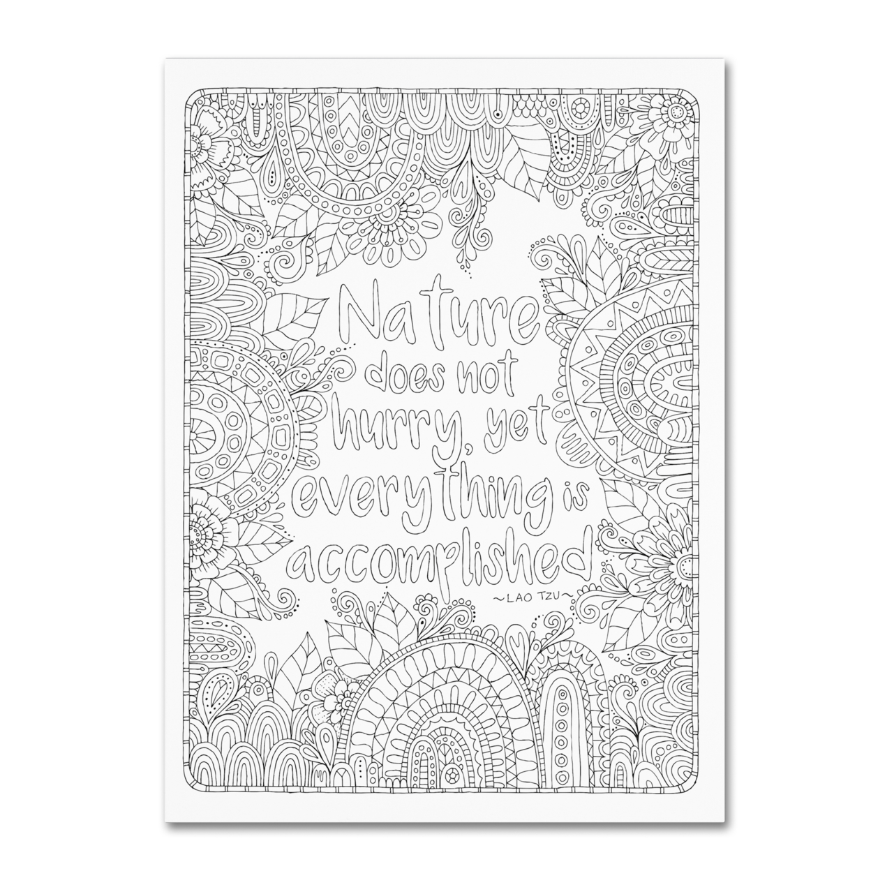 Hello Angel 'Inspirational Quotes 4' Canvas Wall Art 35 X 47 Inches