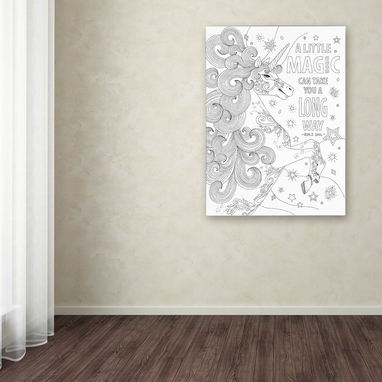 Hello Angel 'Inspirational Quotes 3' Canvas Wall Art 35 X 47 Inches