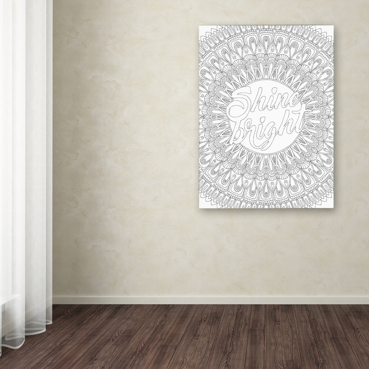 Hello Angel 'Inspirational Quotes 10' Canvas Wall Art 35 X 47 Inches