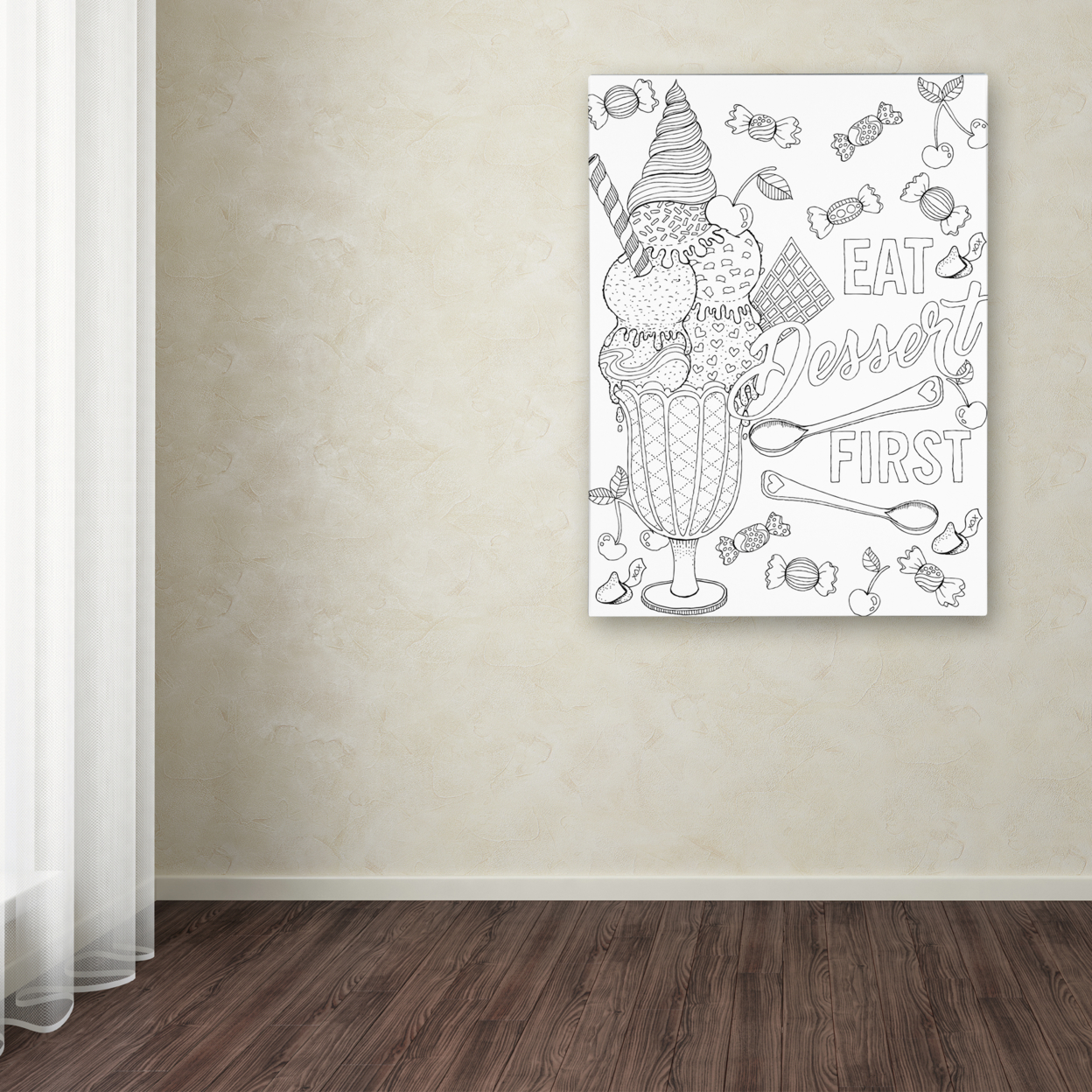 Hello Angel 'Inspirational Quotes 14' Canvas Wall Art 35 X 47 Inches