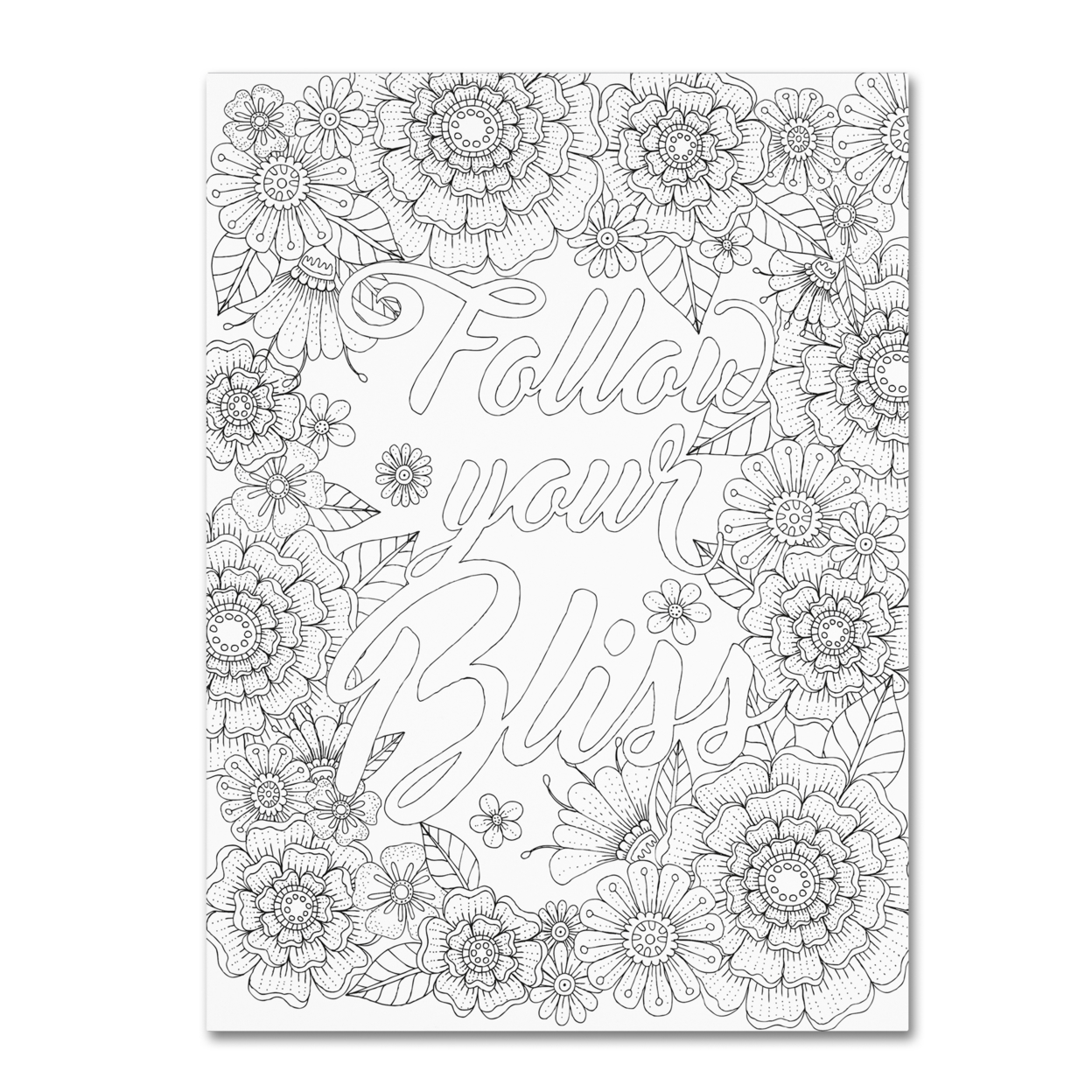 Hello Angel 'Inspirational Quotes 15' Canvas Wall Art 35 X 47 Inches