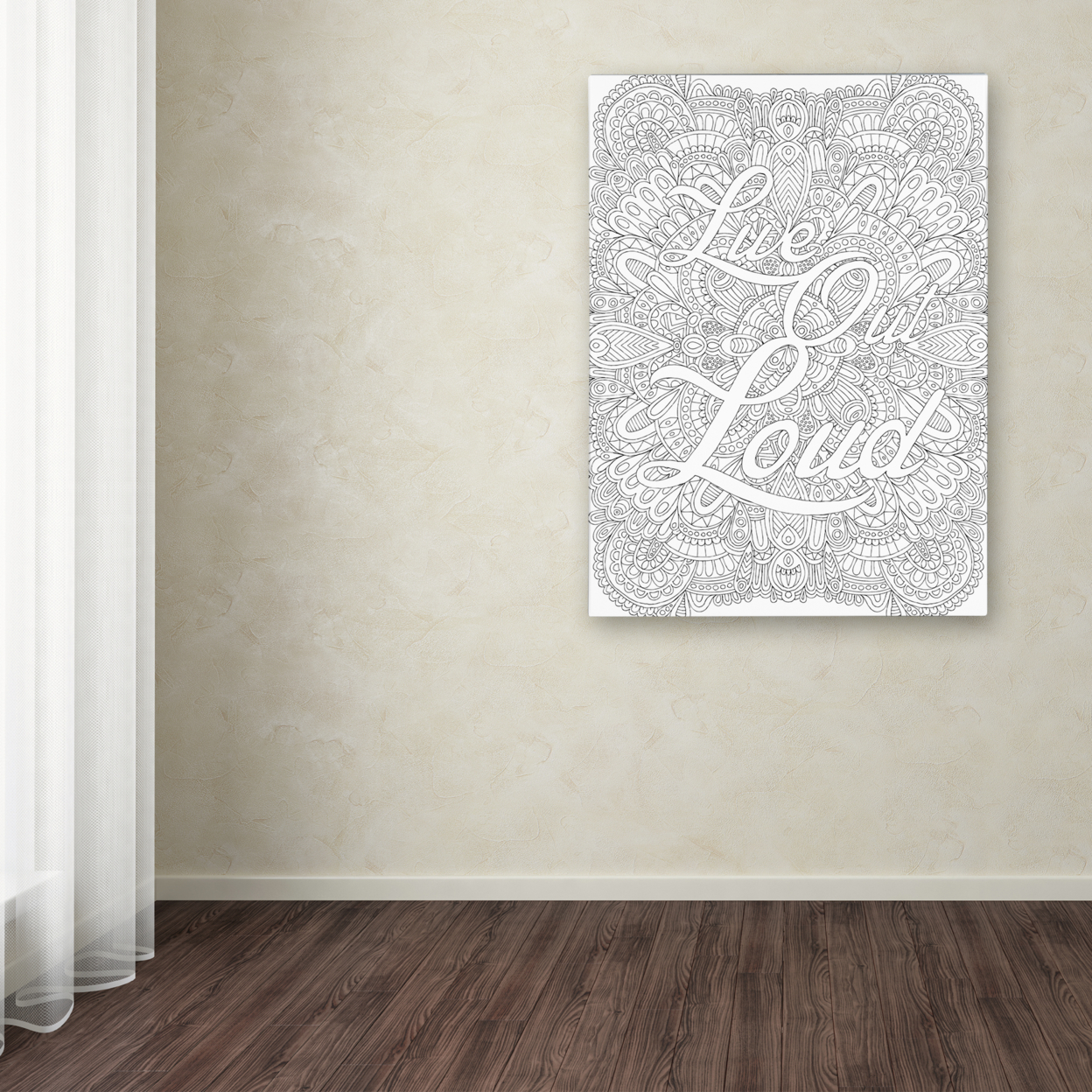 Hello Angel 'Inspirational Quotes 13' Canvas Wall Art 35 X 47 Inches