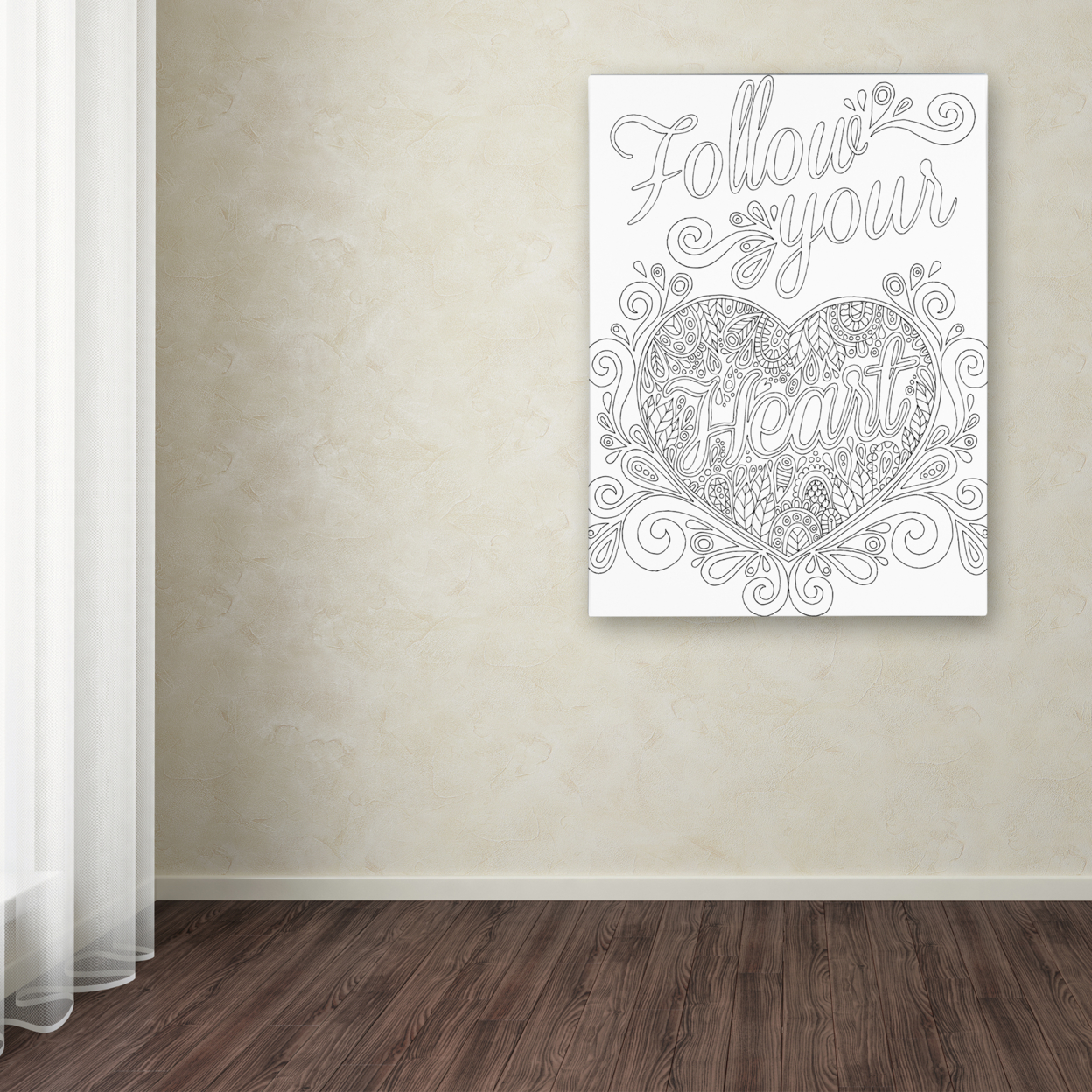 Hello Angel 'Inspirational Quotes 16' Canvas Wall Art 35 X 47 Inches