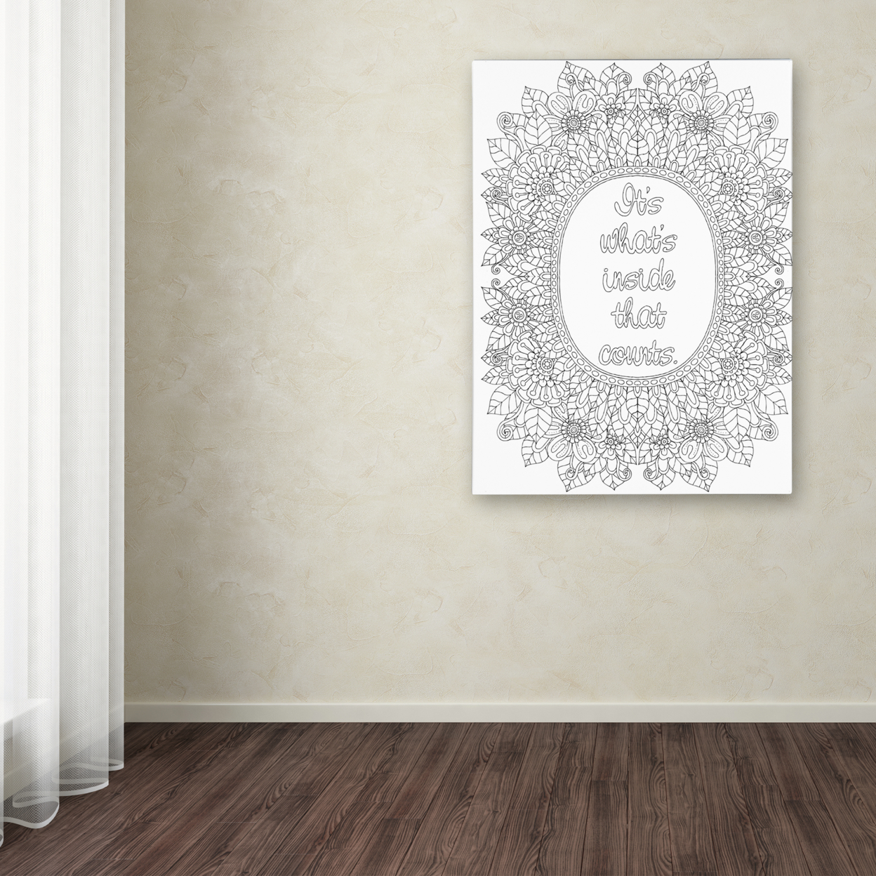 Hello Angel 'Inspirational Quotes 18' Canvas Wall Art 35 X 47 Inches