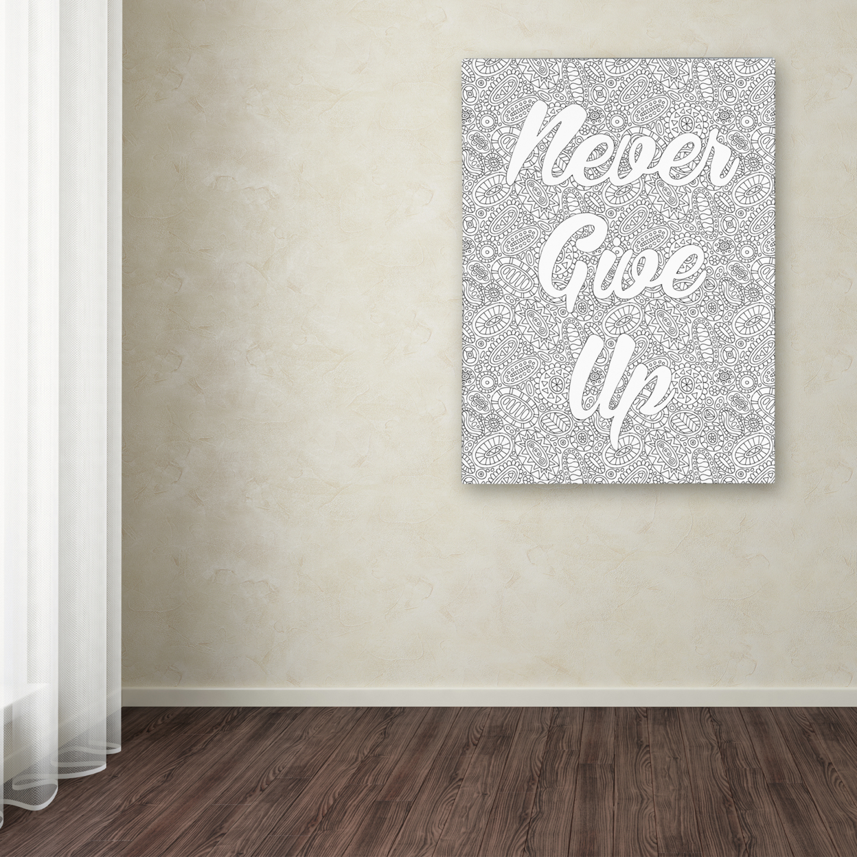 Hello Angel 'Inspirational Quotes 17' Canvas Wall Art 35 X 47 Inches