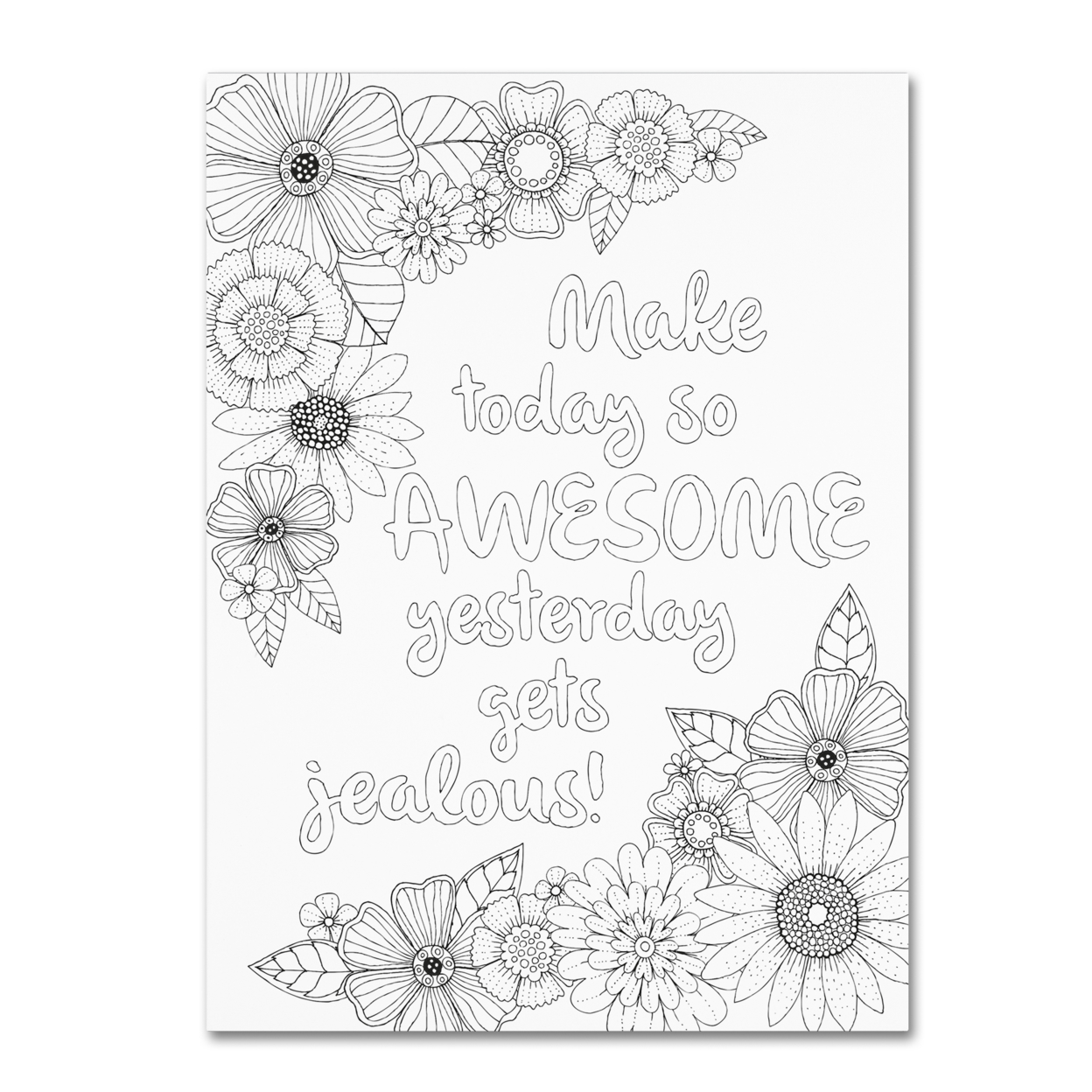 Hello Angel 'Inspirational Quotes 22' Canvas Wall Art 35 X 47 Inches