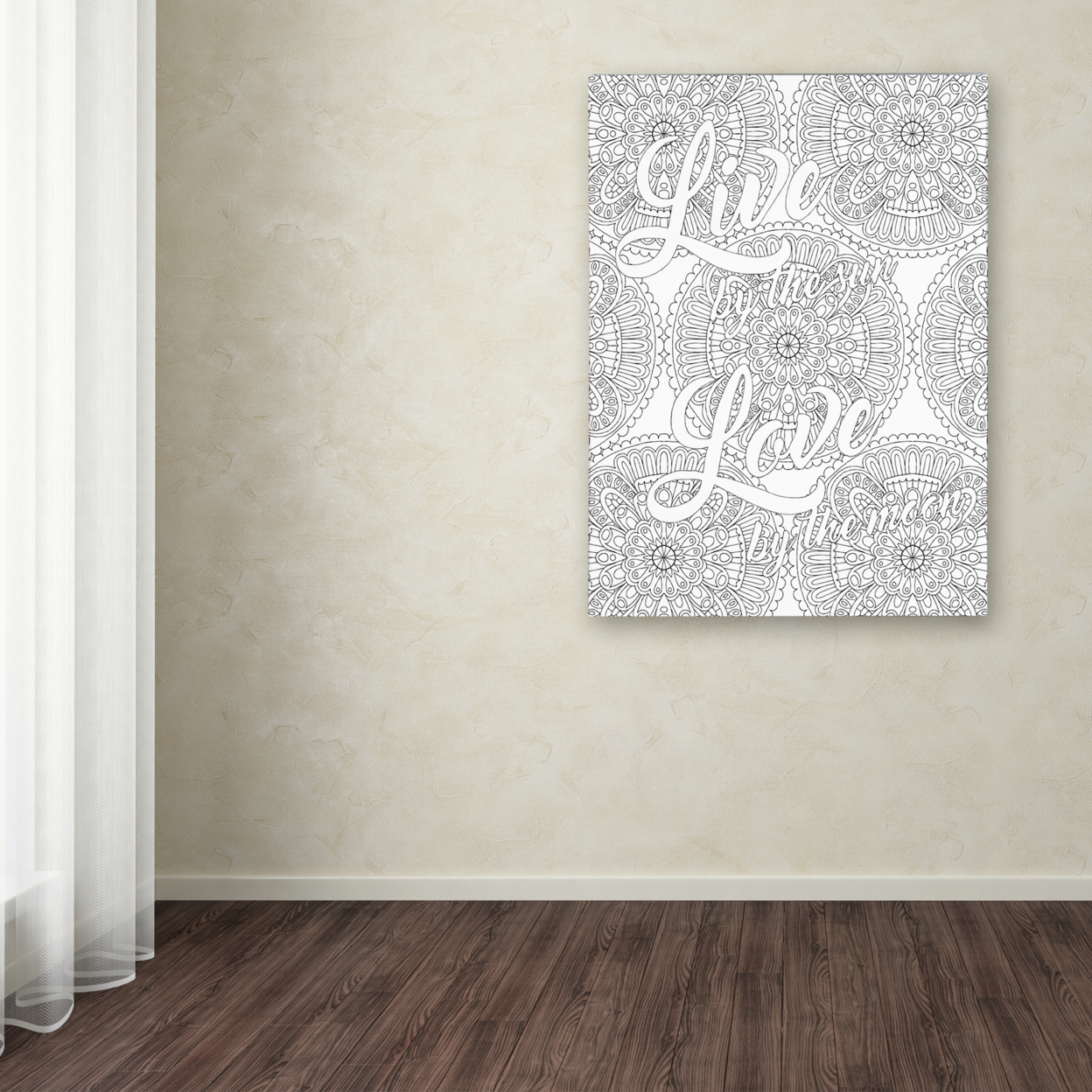 Hello Angel 'Inspirational Quotes 19' Canvas Wall Art 35 X 47 Inches
