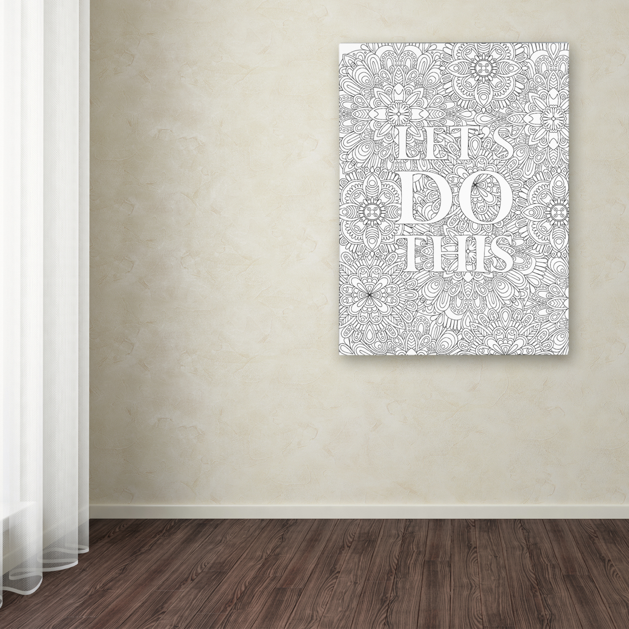 Hello Angel 'Inspirational Quotes 25' Canvas Wall Art 35 X 47 Inches