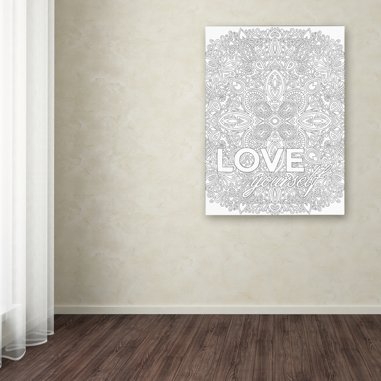 Hello Angel 'Inspirational Quotes 29' Canvas Wall Art 35 X 47 Inches
