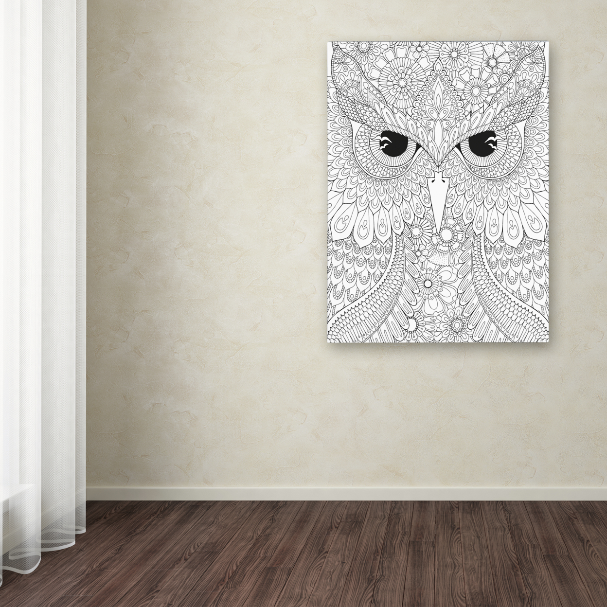 Hello Angel 'Night Owls 3' Canvas Wall Art 35 X 47 Inches