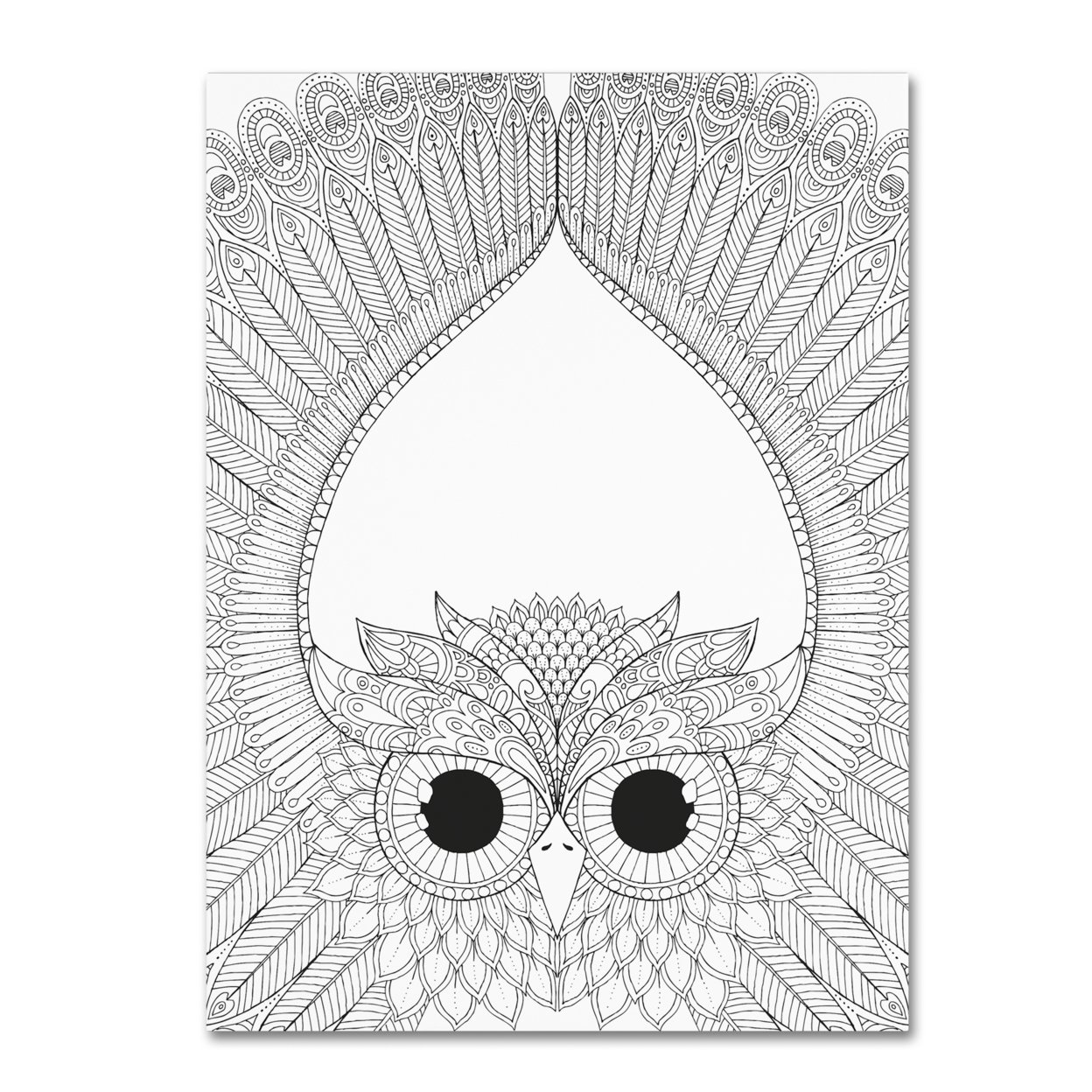 Hello Angel 'Night Owls 6' Canvas Wall Art 35 X 47 Inches