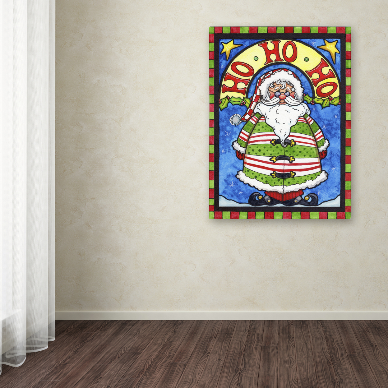 Jennifer Nilsson 'HoHoHo' Canvas Wall Art 35 X 47 Inches