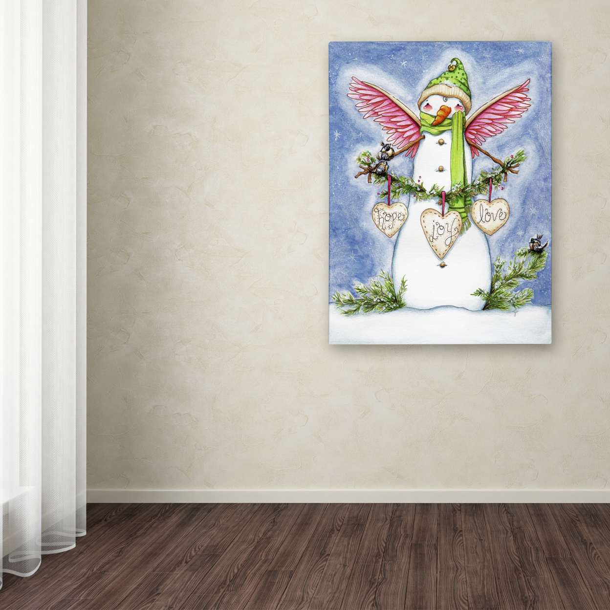 Jennifer Nilsson 'Snow Angel' Canvas Wall Art 35 X 47 Inches