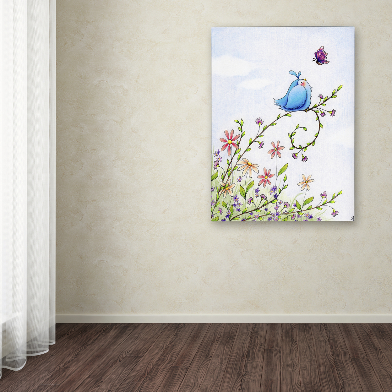 Jennifer Nilsson 'Spring Welcome' Canvas Wall Art 35 X 47 Inches