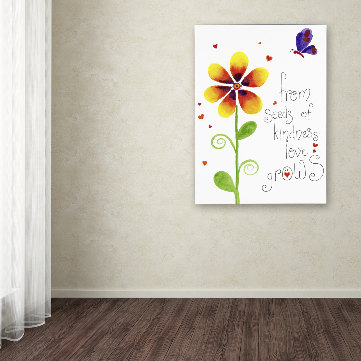 Jennifer Nilsson 'Seeds Of Kindness' Canvas Wall Art 35 X 47 Inches