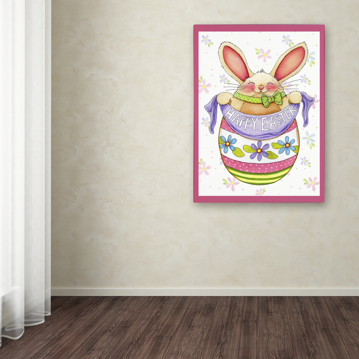 Jennifer Nilsson 'Egg Bunny' Canvas Wall Art 35 X 47 Inches
