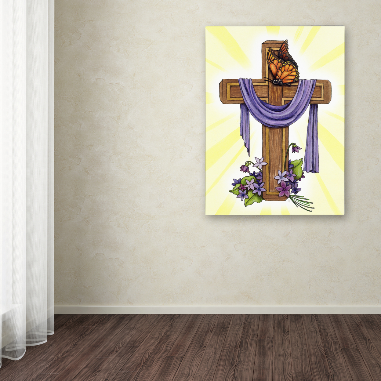 Jennifer Nilsson 'Praise To The King' Canvas Wall Art 35 X 47 Inches