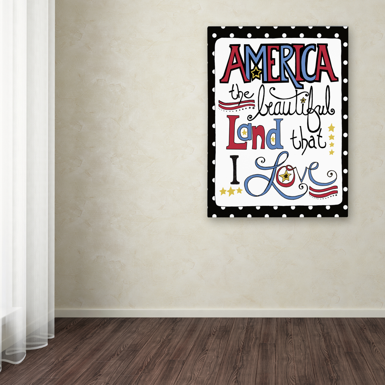 Jennifer Nilsson 'America The Beautiful' Canvas Wall Art 35 X 47 Inches