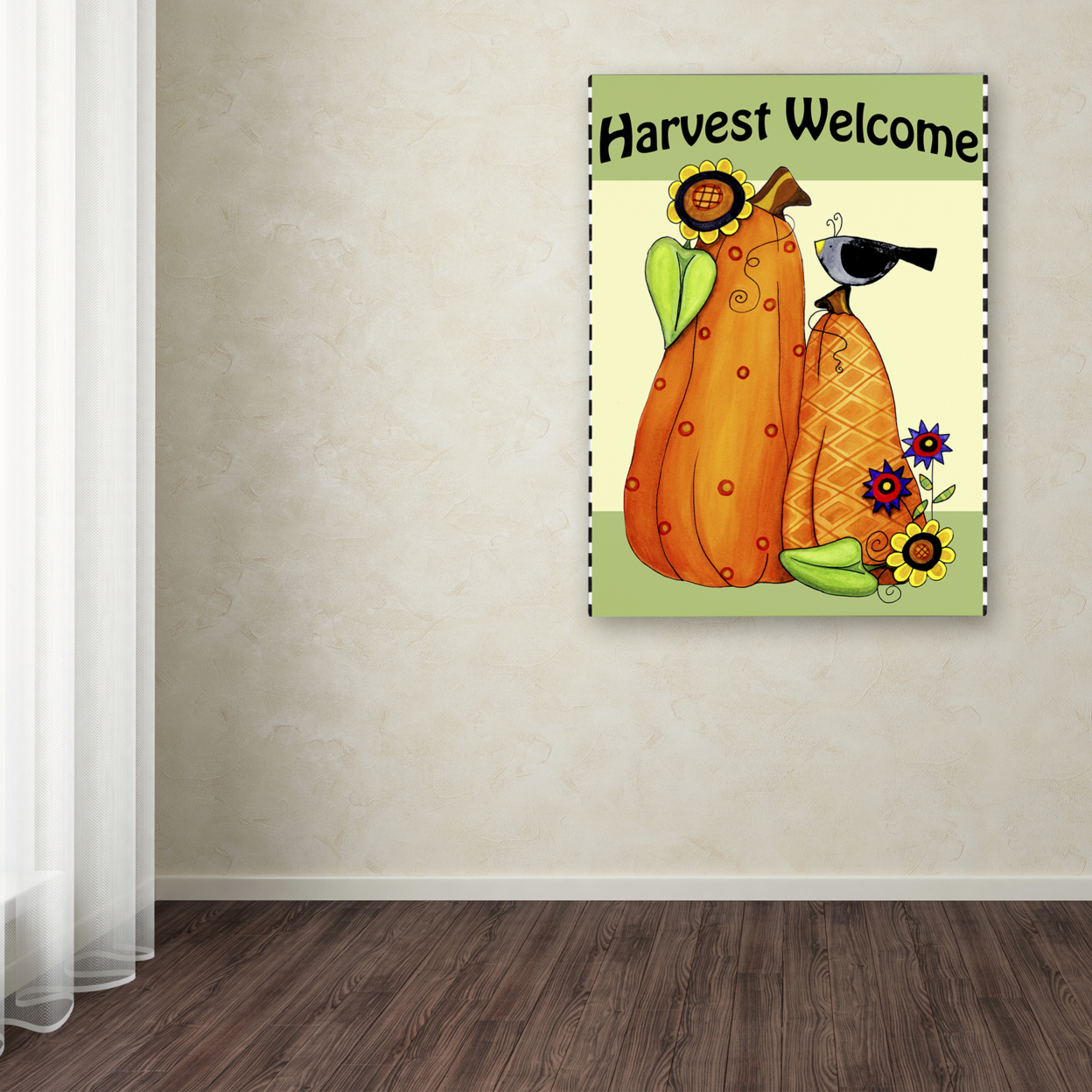 Jennifer Nilsson 'Harvest Welcome' Canvas Wall Art 35 X 47 Inches