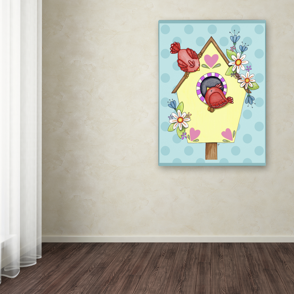 Jennifer Nilsson 'Home Tweet Home' Canvas Wall Art 35 X 47 Inches