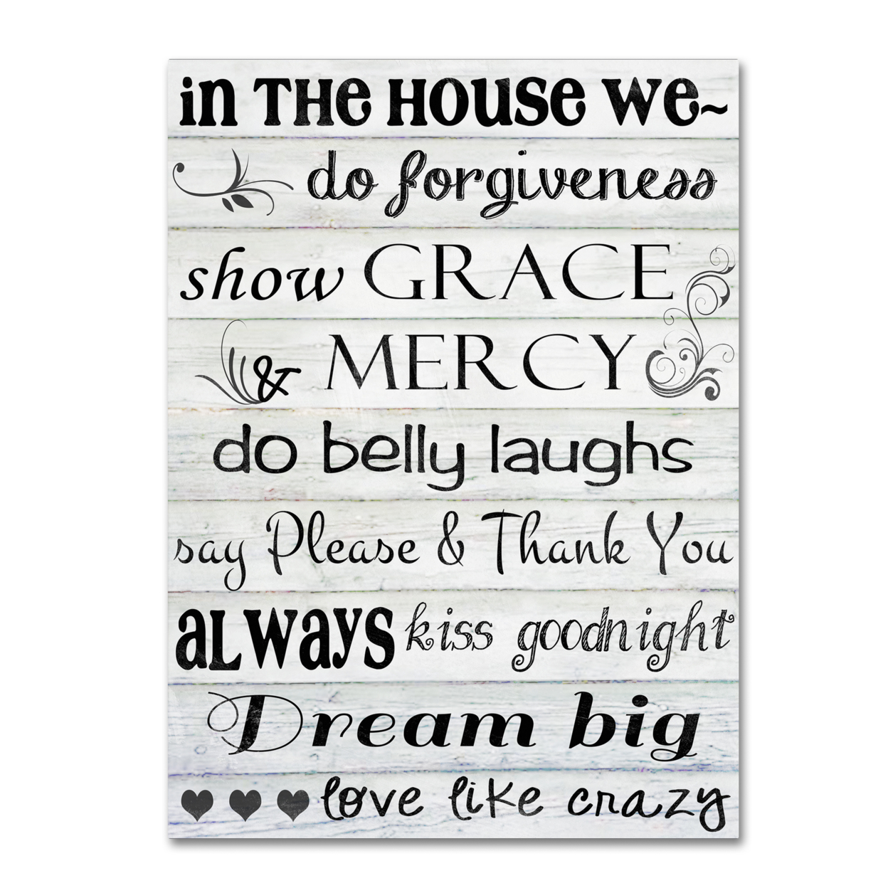 Jennifer Nilsson 'In This House' Canvas Wall Art 35 X 47 Inches