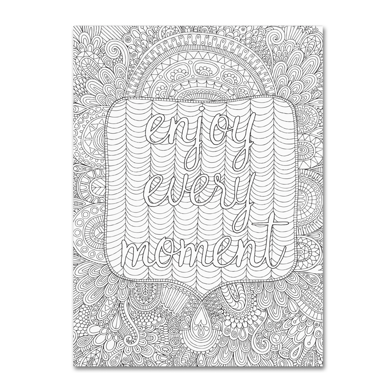 Hello Angel 'Enjoy Every Moment' Canvas Wall Art 35 X 47 Inches